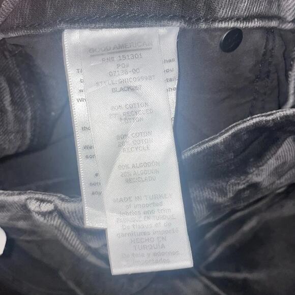 Good American Women’s 6 / 28 Good ‘90’s Icon Jeans New NWT Black Straight Leg - Picture 6 of 11